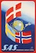 SAS -  Scandinavian Airlines System National Flags Vintage metal poster metal sign AV0038