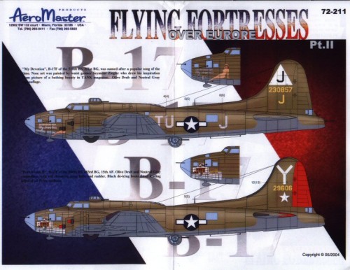 Flying Fortresses over Europe B17F Pt.2  AMD72-211