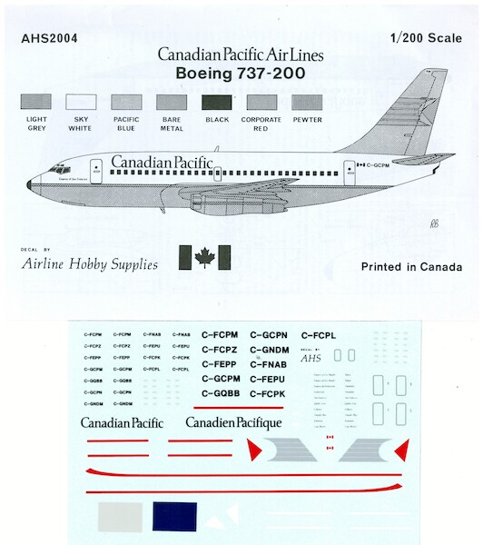 Boeing 737-200 (Canadian Pacific)  AHS2004