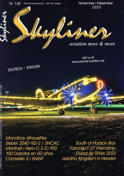 Skyliner, Aviation News & More Nr. 140 November/Dezember 2023  SKYLINER 140