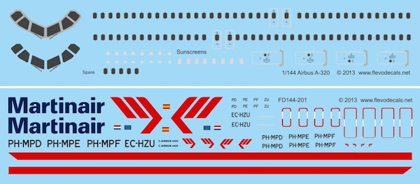Airbus A320 Martinair (Old Scheme)  FD144-201