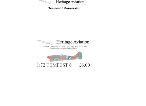 Hawker Tempest MKVI (Academy)  HACV72003