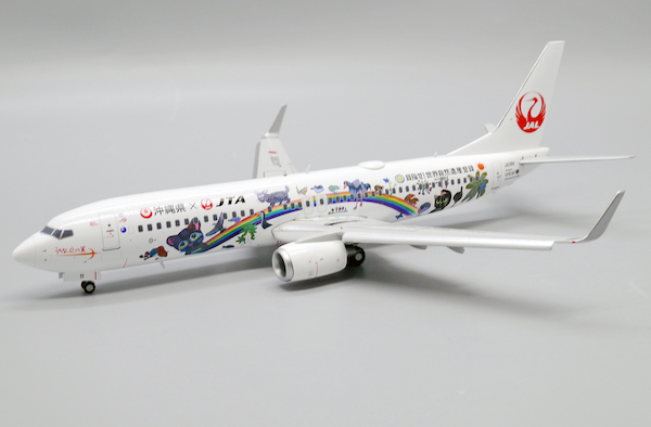 Boeing 737-800 Japan TransOcean Air "Amami & Ryukyu World Heritage Livery" Flap Down JA11RK With Stand  EW2738016A