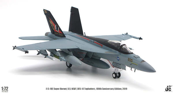 F/A18E Super Hornet US Navy, 168927/NG-200 VFA-14 Tophatters, 100th Anniversary Edition, 2019  JCW-72-F18-012