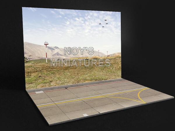 Airbase Tarmac sheet IDF/AF Airbase set V2 with Earth wall  320192