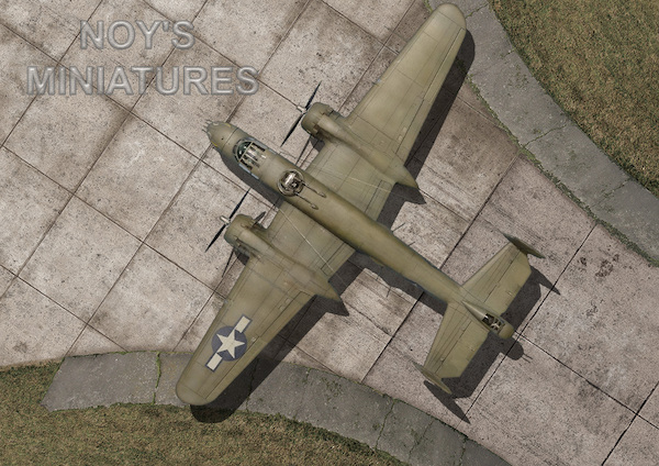 Tarmac print: "WWII Medium Bomber Hardstand."  7210