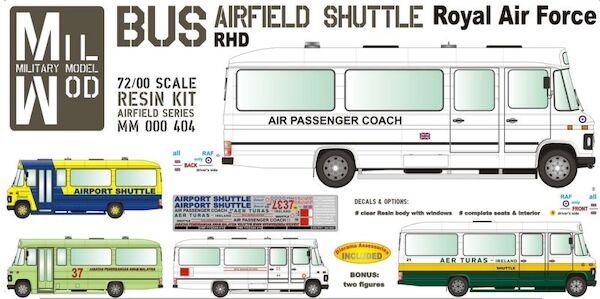 Mercedes Benz LP608 Bus Airfield shuttle (Royal Air Force, Aer Turas,)  MM000-404