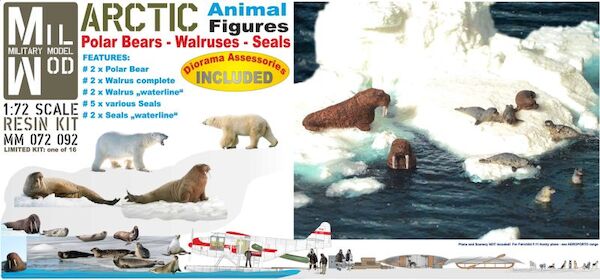 Arctic Animals for diorama's  MM072-092