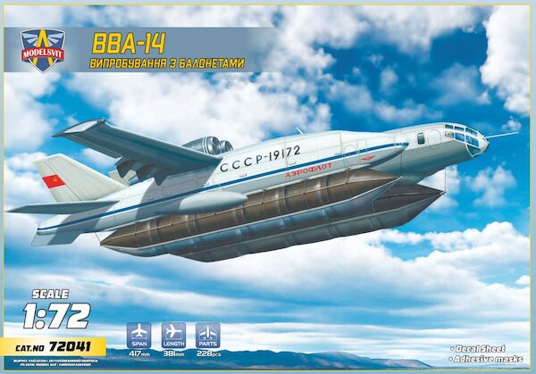 Bartini Beriev VVA-14 with inflatable pontoons Soviet experimental hydroplane  72041