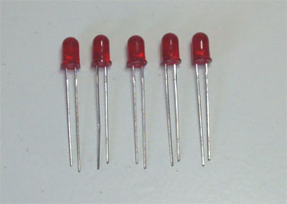 LED 5 mm Red ( 5 units)  4TL1