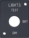 B737 MIP Lights Test panel 