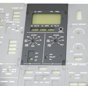 B737 Electric control panel  p738ov7