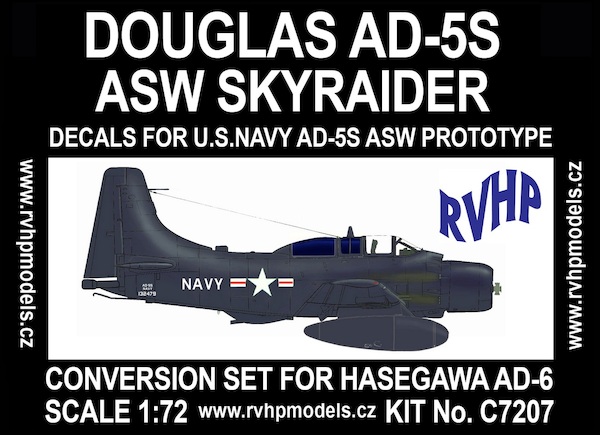 AD5S ASW Skyraider (USN), conv. for Hasegawa AD-6  RVHC7207