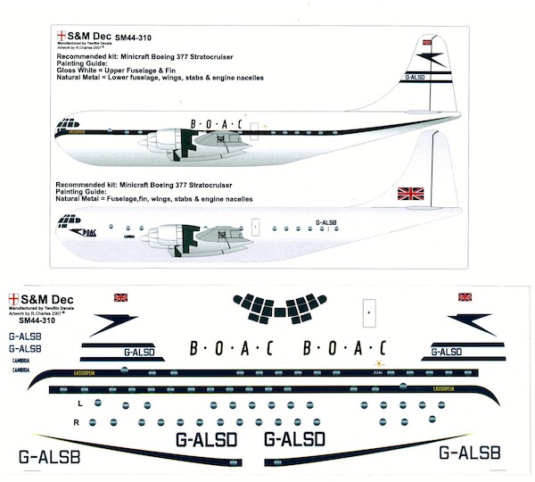 Boeing 377 Stratocruiser (BOAC White) G-ALSD  sm44-310