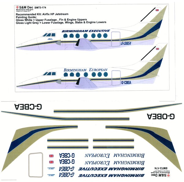 Jetstream (Birmingham Executive, Birmingham European)  SM72-174