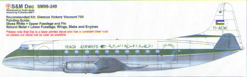 Vickers Viscount 700 (Iraqi Airways)  sm96-249