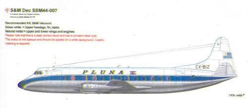 Vickers Viscount (Pluna)  SSM44-007