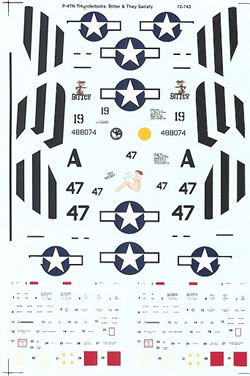 72-743  Republic P47N Thunderbolt (19FS/318FG)  72-743