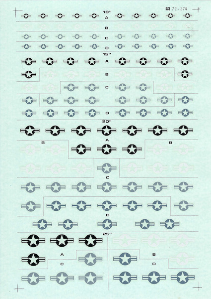 72-274 US National Insignia (Lo-Viz Grey Camouflage)  72-274