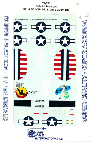 72-783  Consolidated B24J Liberator (321BS/90BG,819BS/30BG)  72-783