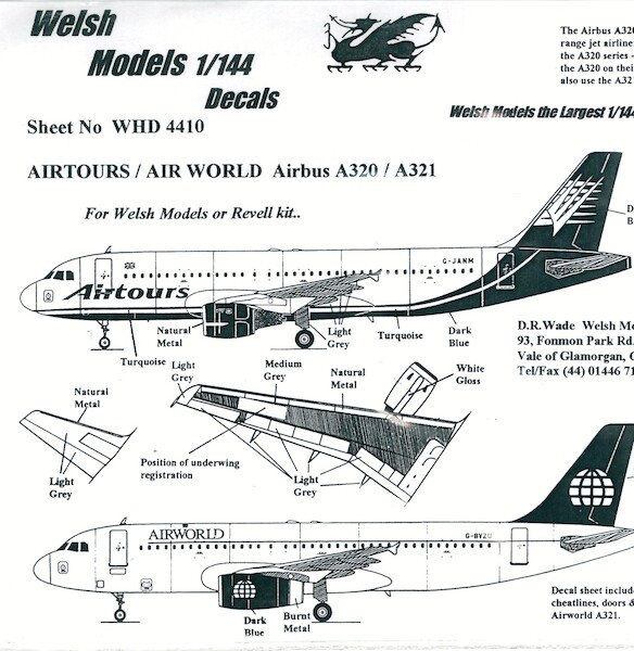 A320/A321 (Air Tours & Air World)  WHD4410